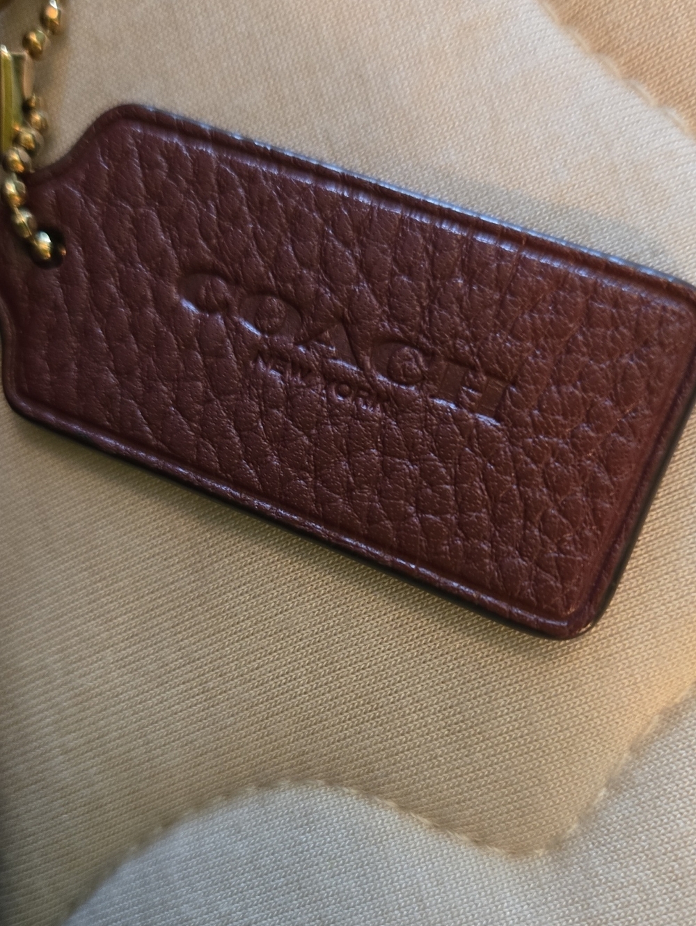 Coach Georgie Two-Tone Pink and Burgundy Saddle with Gold Hardware - Picture 3 of 11